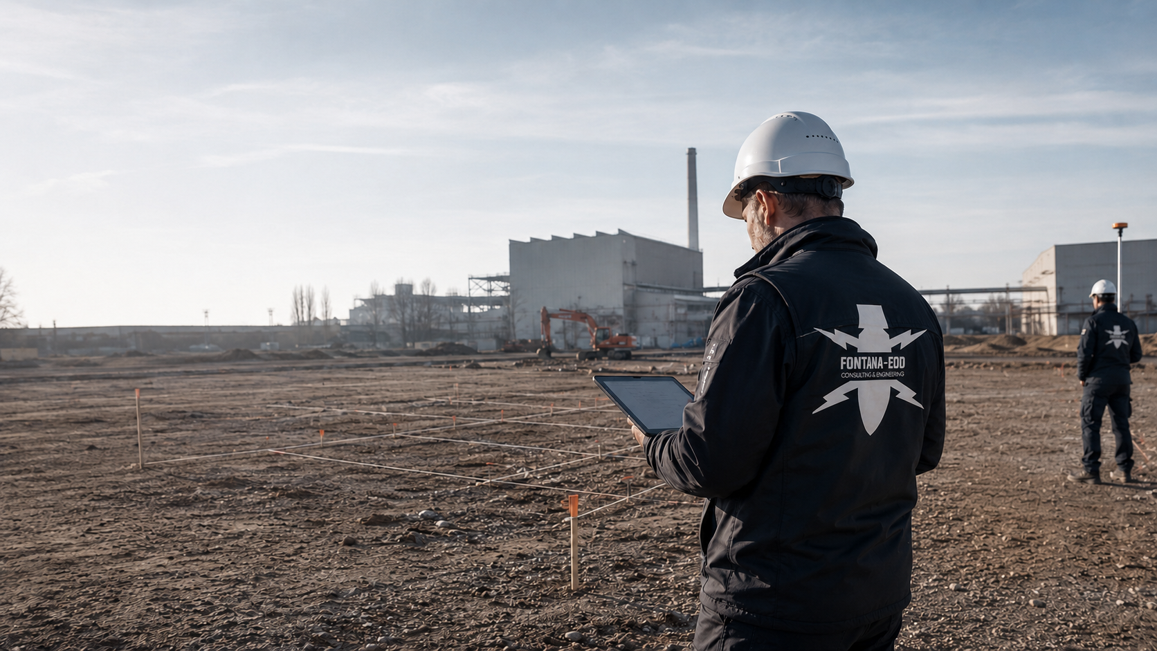 EOD Kampfmittelprüfung für Industrie und Gewerbe mit Baufeld und Sondierungsraster